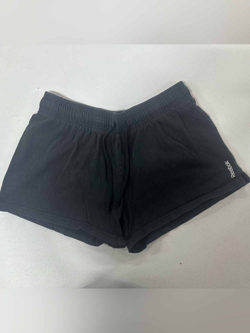 Reebok Black Sweat-shorts with Logo Waistband